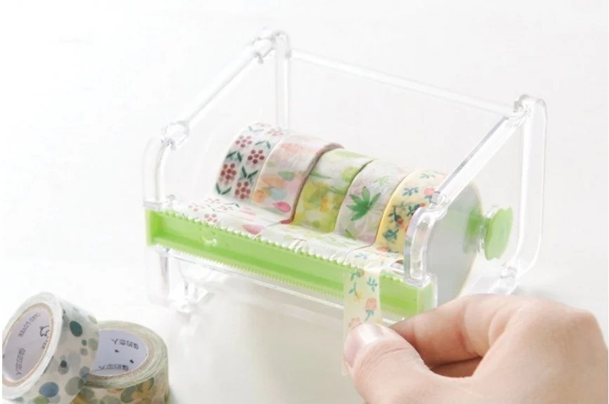 Wholesale Durable ABS Adhesive Tape Dispenser Office School Gift Store Desktop Holder with Cutter Package Supplies|Диспенсер для