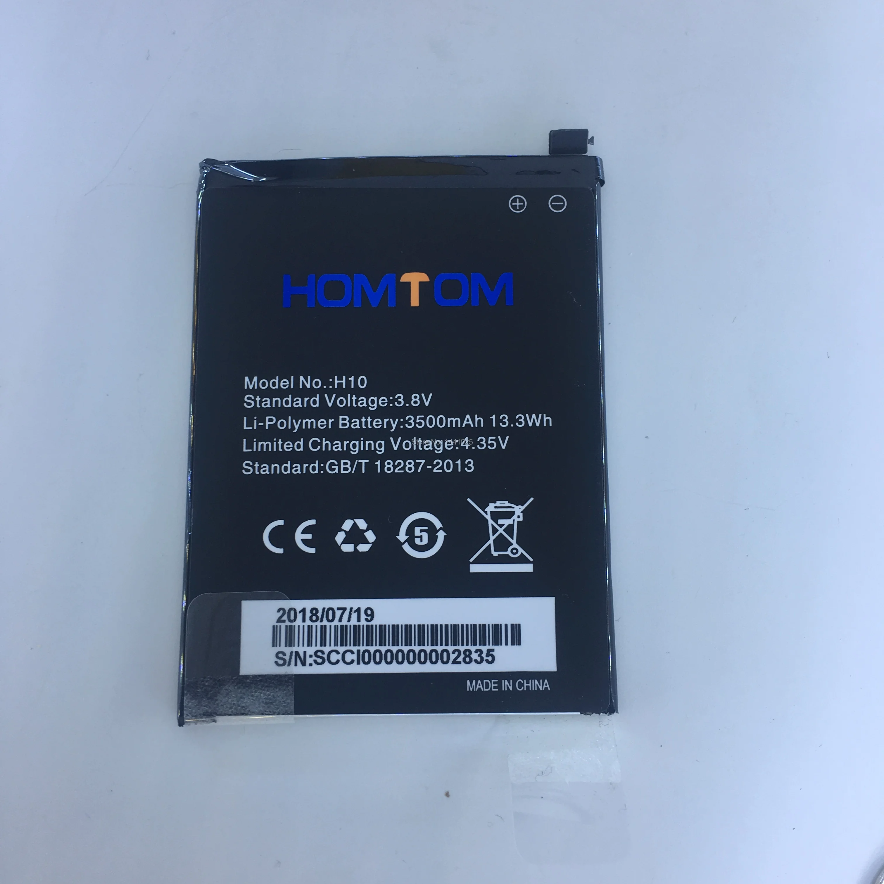 Аккумулятор HOMTOM H10 3500 мАч мобильный телефон с длительным временем работы в режиме