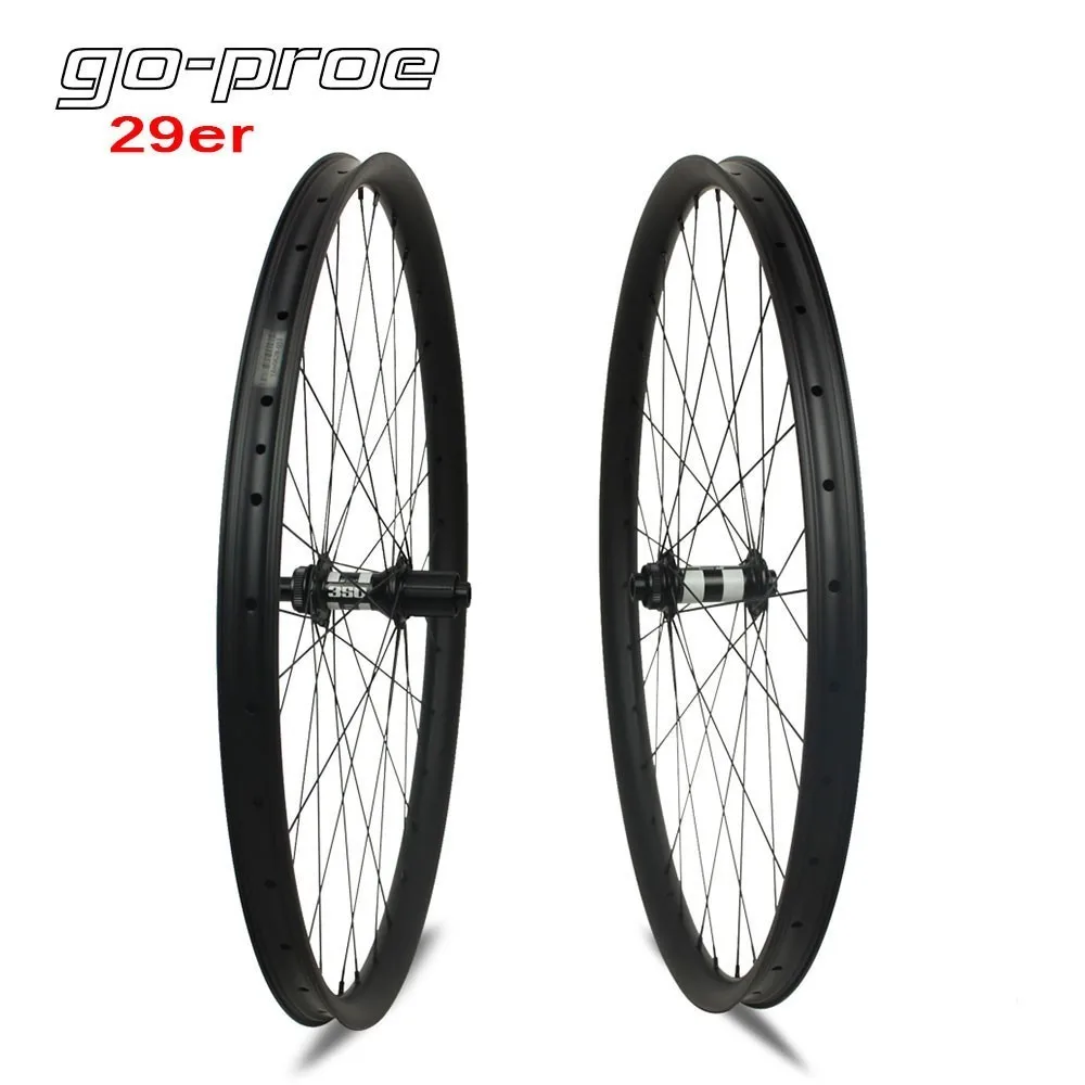 Углеродное колесо Go proe DT Swiss 350 Hub 29er XC / AM MTB глубина 35 мм ширина 25 бескамерная