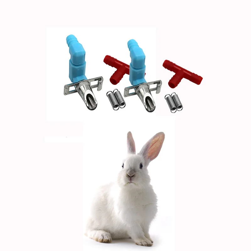 

10 pcs Rabbit Drinker Automatic Z Shape Devices Valve Drinking Water Feeding Supplies Nipple Rodent Waterer