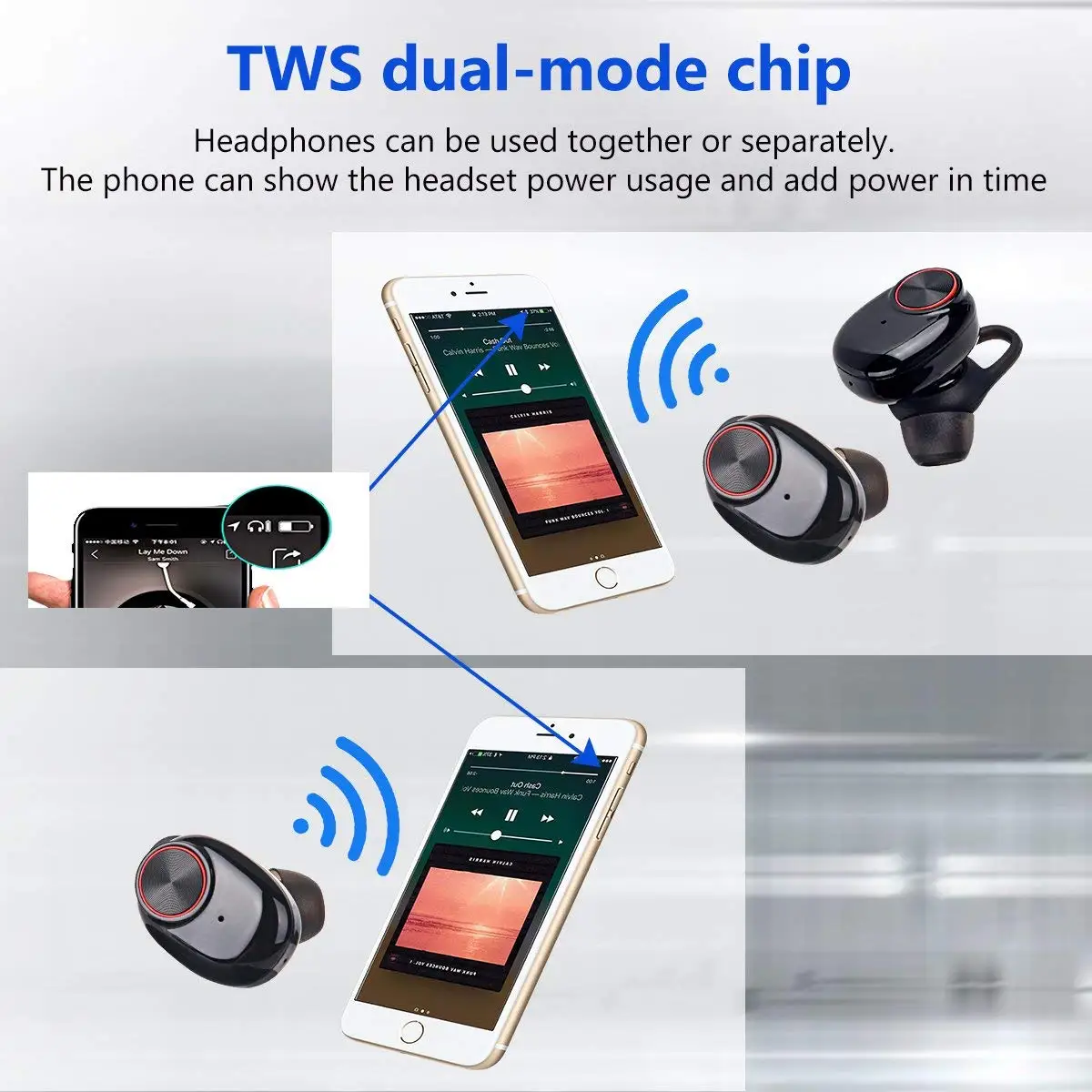 KEBIDU TWS Беспроводные Bluetooth 5 0 IPX7 водонепроницаемые наушники-вкладыши спортивные