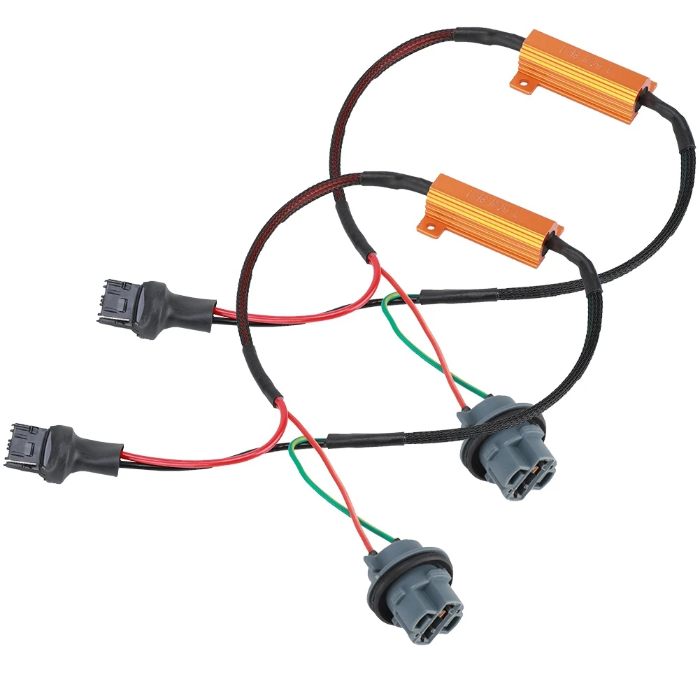 7440 T20 50W8RJ Hyper Flash Fix без ошибок адаптеры проводки светодиодный одного указателя