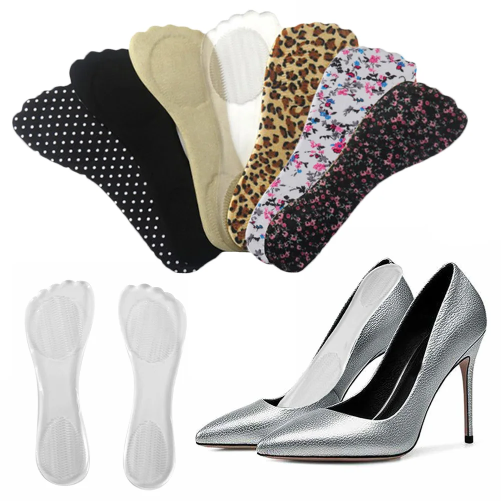 

1 Pairs Silicone Gel Pad Shoes Insole Non-Slip High Heel Arch Cushion Support Woman Insoles Cushion Pads