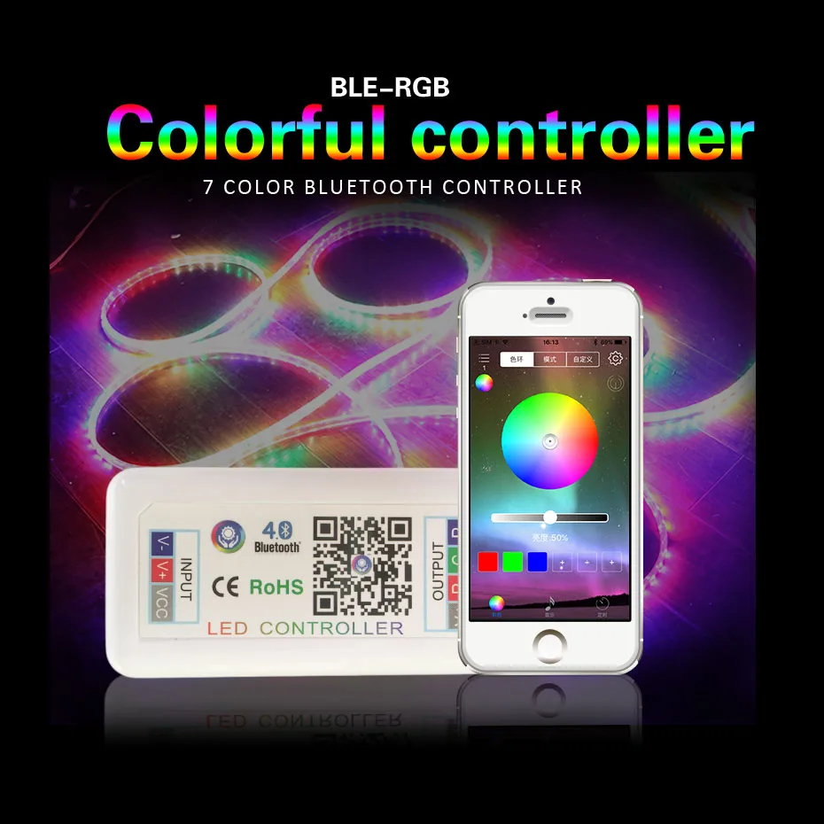 5 в 12 В 24 RGB контроллер дистанционного управления Bluetooth светодиодный для