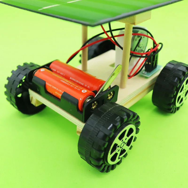Деревянные Lunar Rover модели студентов Diy наборы научных материалов солнечная
