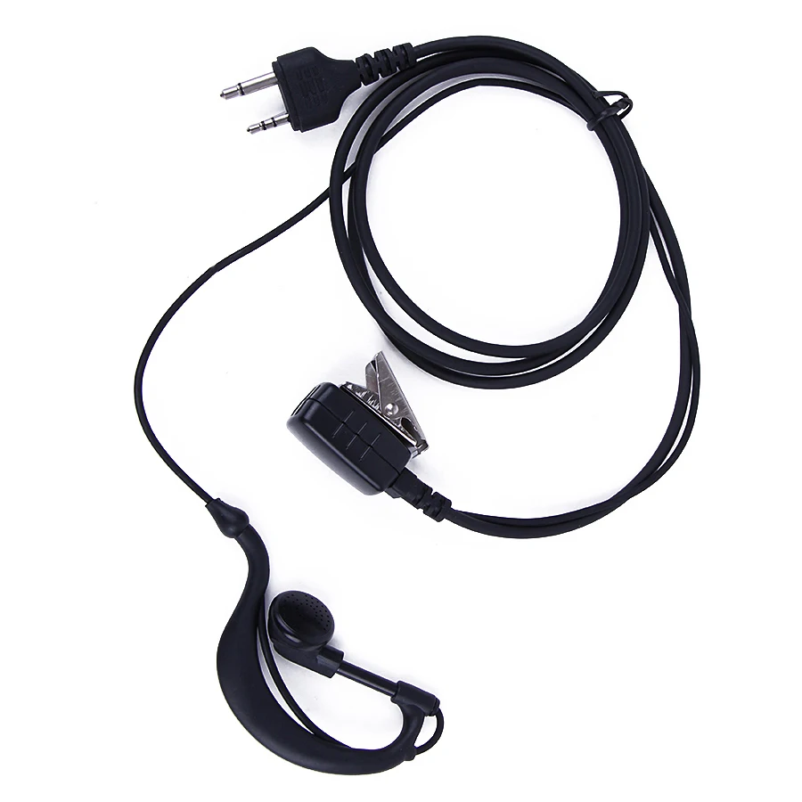 Полностью 2 Pin PTT ушной крючок наушник микрофон для MIDLAND Walkie Talkie G6/G7/G8/G9 GXT550 GXT650 LXT80