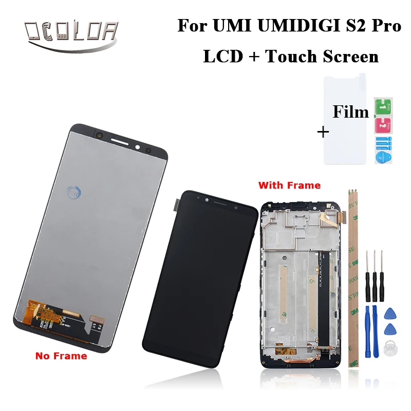 Ocolor для UMI umidigi S2 PRO ЖК дисплей и сенсорный экран с рамкой + Инструменты пленка