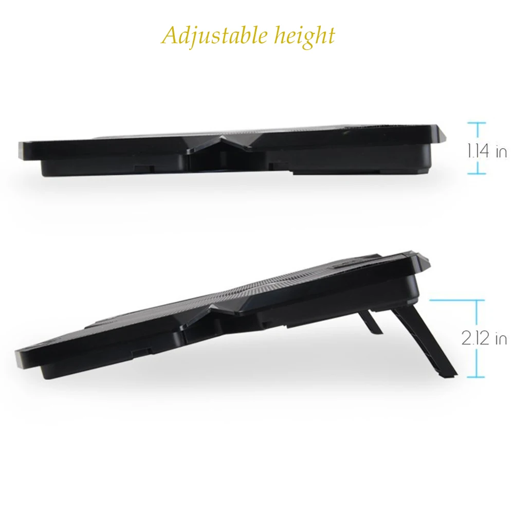 Тонкий плоский кулер для ноутбука с питанием от USB охлаждающая подставка