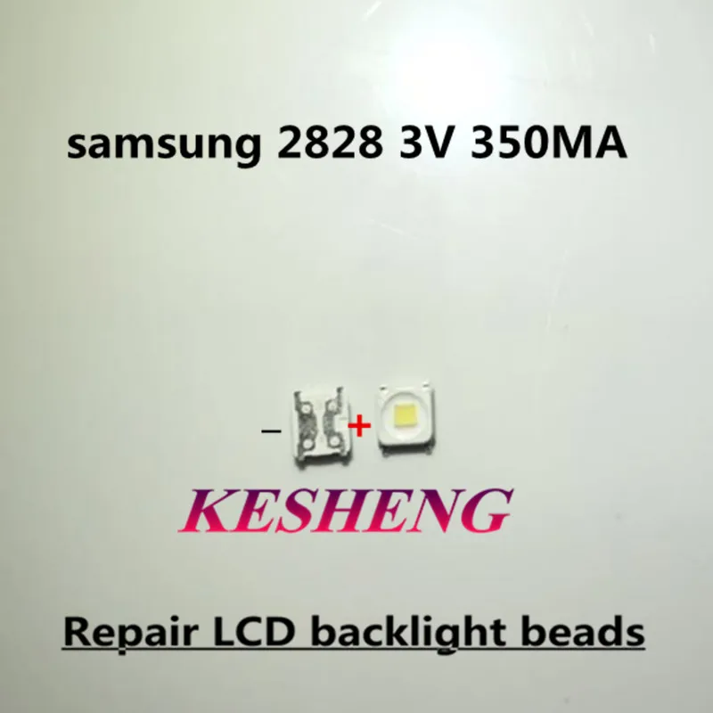 100 шт./лот SMD LED 3228 3V холодный белый 2828 1 5 W высокой мощности для SAMSUNG TV подсветка 3255 |