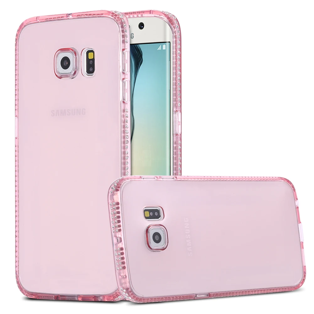 KISSCASE Diamond Phone Case For Samsung Galaxy S8 S7 Edge Bling Girly Glitter Soft Silicone Plus Back Cover |