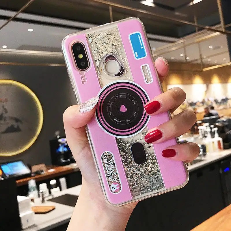 Блестящий чехол для Pocophone F1 мягкий камеры XiaoMi Mi 8 5X 6X Mix 2 2S Max3 redmi Note 5 динамический