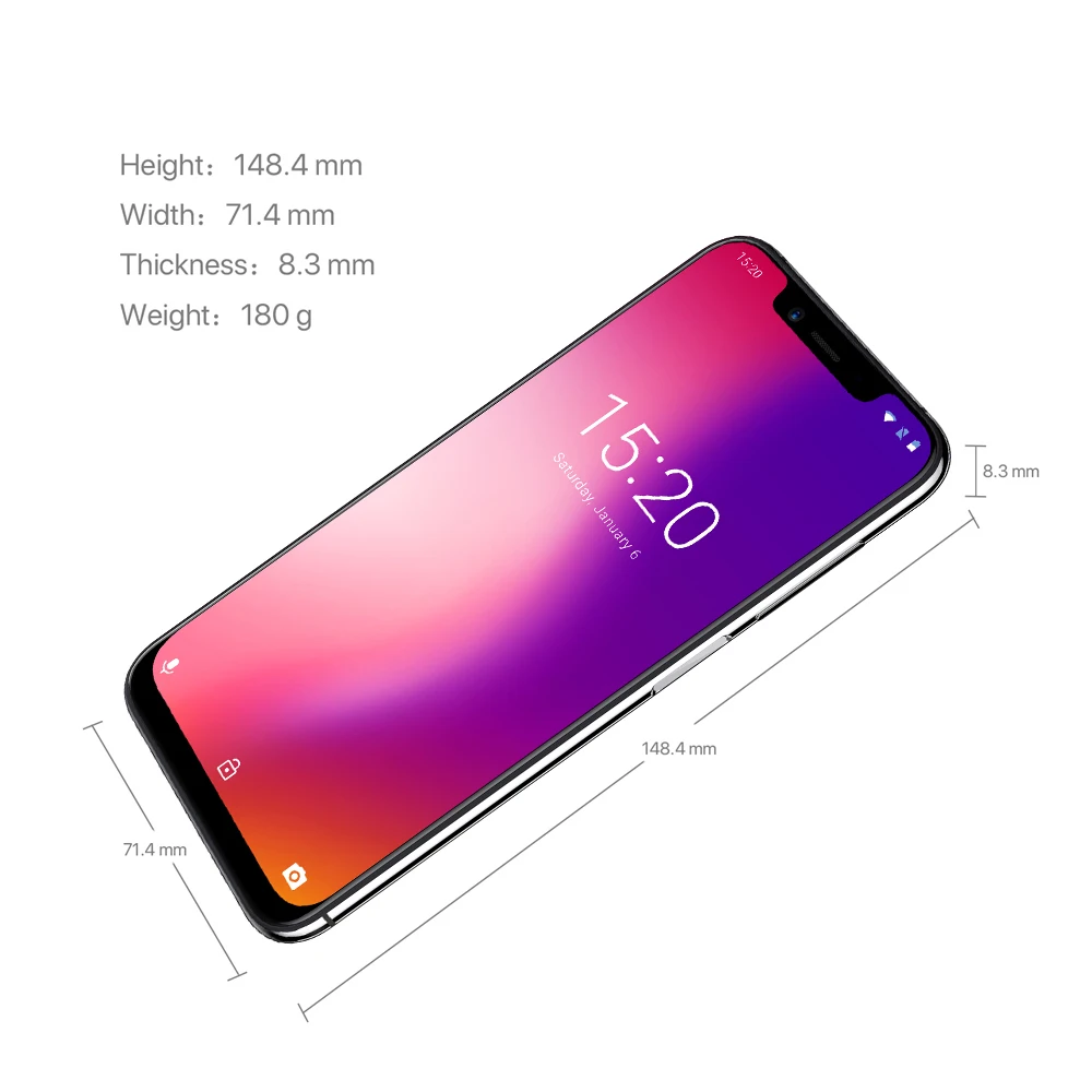 UMIDIGI ONE глобальная версия 5 9 &quotполноразмерный мобильный телефон Android 8 1 P23