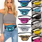 Голографические блестки забавная поясная сумка для женщин, новейшая Женская нагрудная Сумочка с лазерной печатью, 2018