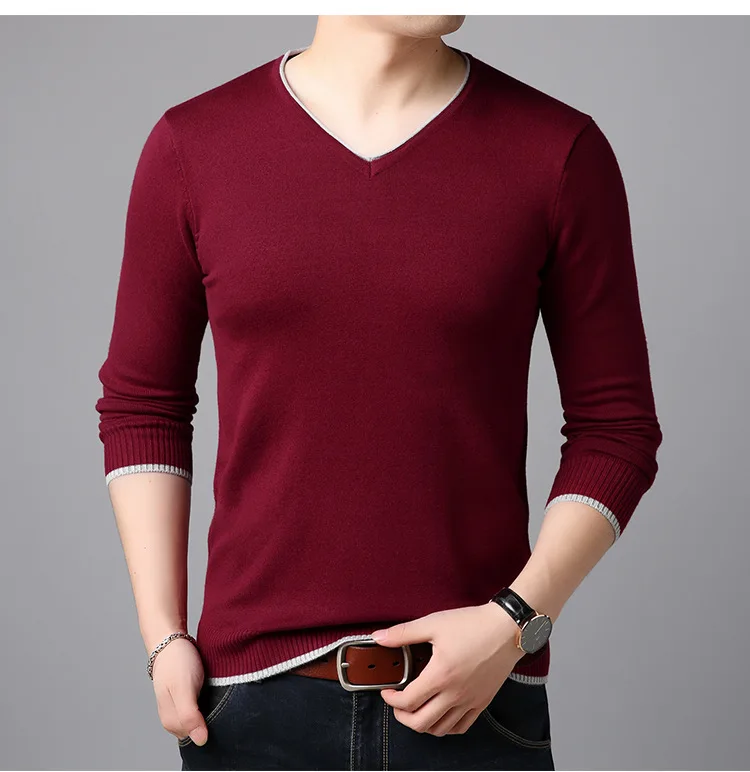 Кашемировый шерстяной свитер Мужская брендовая одежда 2018 весна-осень Новое