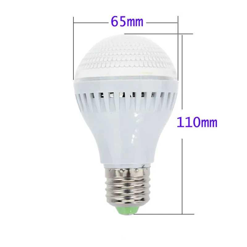 

CLAITE E27 LED Bulb 5W White 18 SMD 3528 Globe Light AC 220V Suit for Home Super Bright Energy Saving
