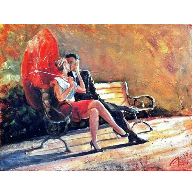 Алмазная вышивка 5D &quotсделай сам&quot квадратная картина из страз любовь поцелуй