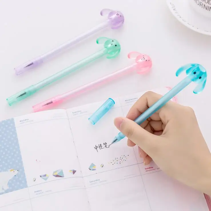 Эллен Брук 1 шт. Корейская Милая Канцелярия Kawaii длинные уши кролик ручка реклама