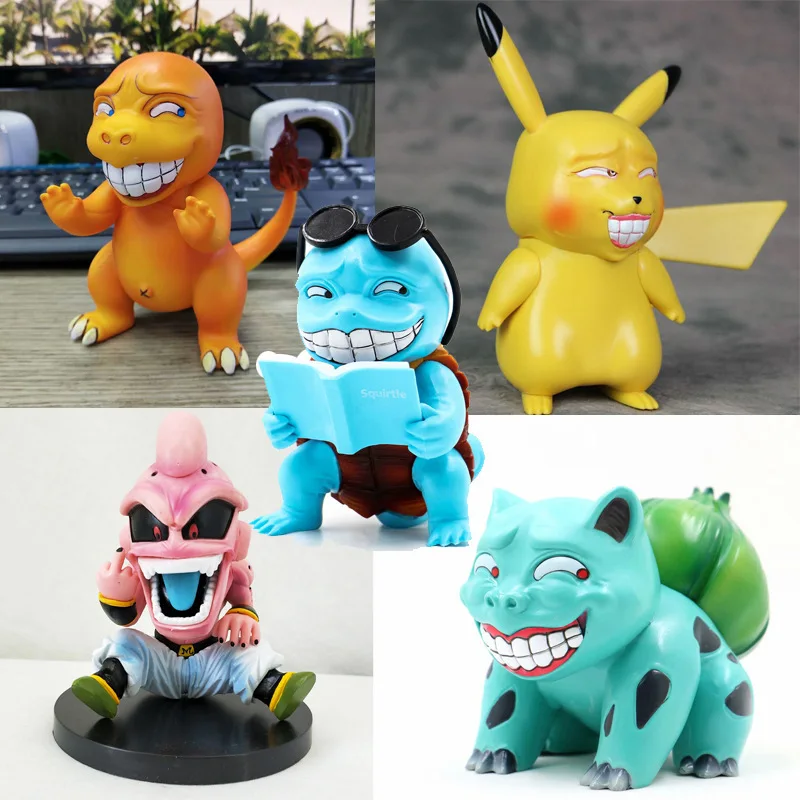 Janpan Аниме Забавный неразборчивый Бульбазавр чармандер Buoupikachu Squirtle фигурка