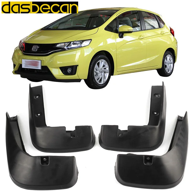 Автомобильные Брызговики Dasbecan Jazz FIT 2013 2019 для Honda автомобильные аксессуары