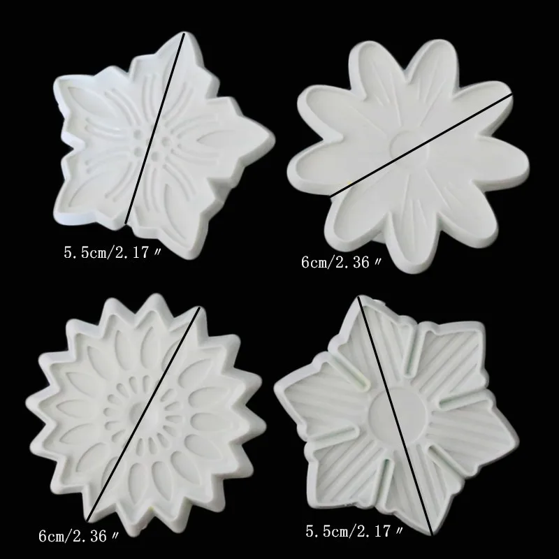 4Pcs/Set 3D Christmas Gift Topper Fondant Cookie Biscuit Cutter Stamp Mold DIY Molds Kitchenware | Дом и сад