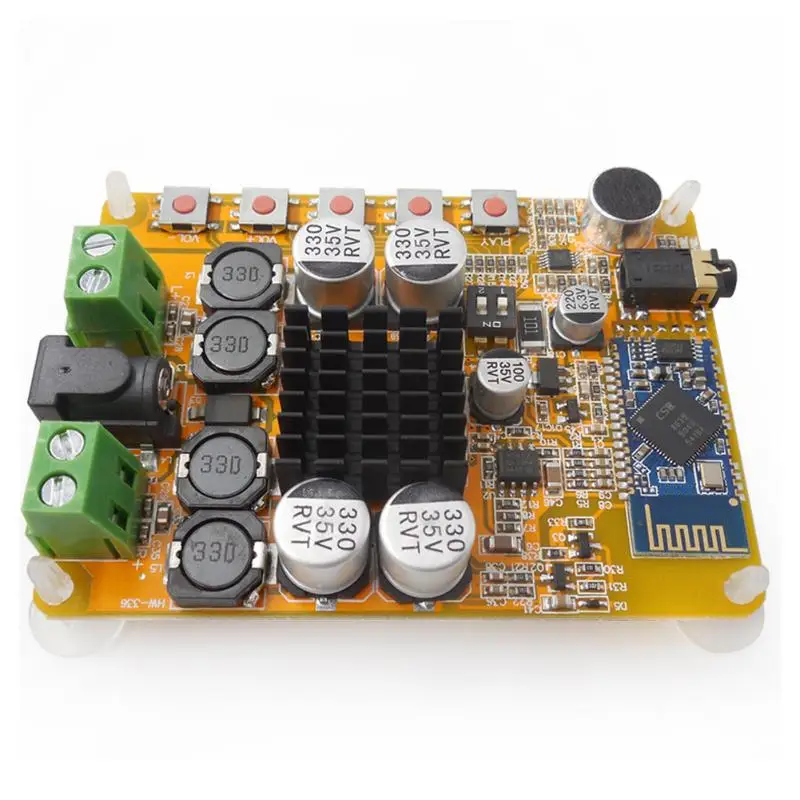 Bluetooth 4 0 TDA7492 Плата усилителя 2*50 Вт цифровой двухканальный CSR8635|Усилители