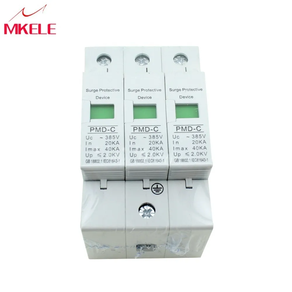 20ka ~ 40ka 385vac Spd 3p дом Защита от перенапряжения защитное Низковольтное устройство