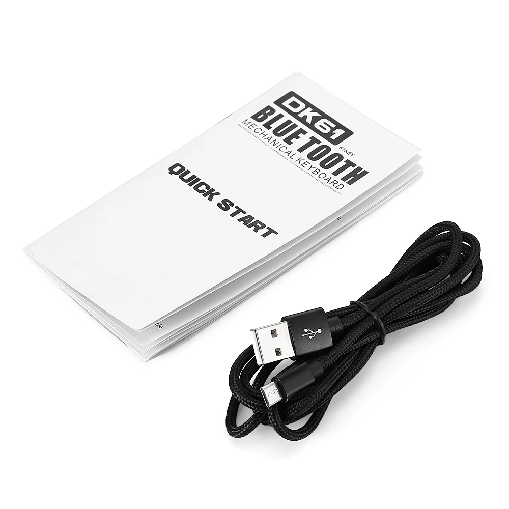 DK61 Bluetooth4.0 двойного режима механическая клавиатура 61 Ключи USB2.0 RGB свет игровой