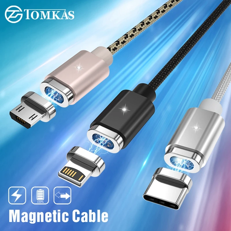 Магнитный кабель Micro USB Type C для быстрой зарядки и передачи данных|Кабели