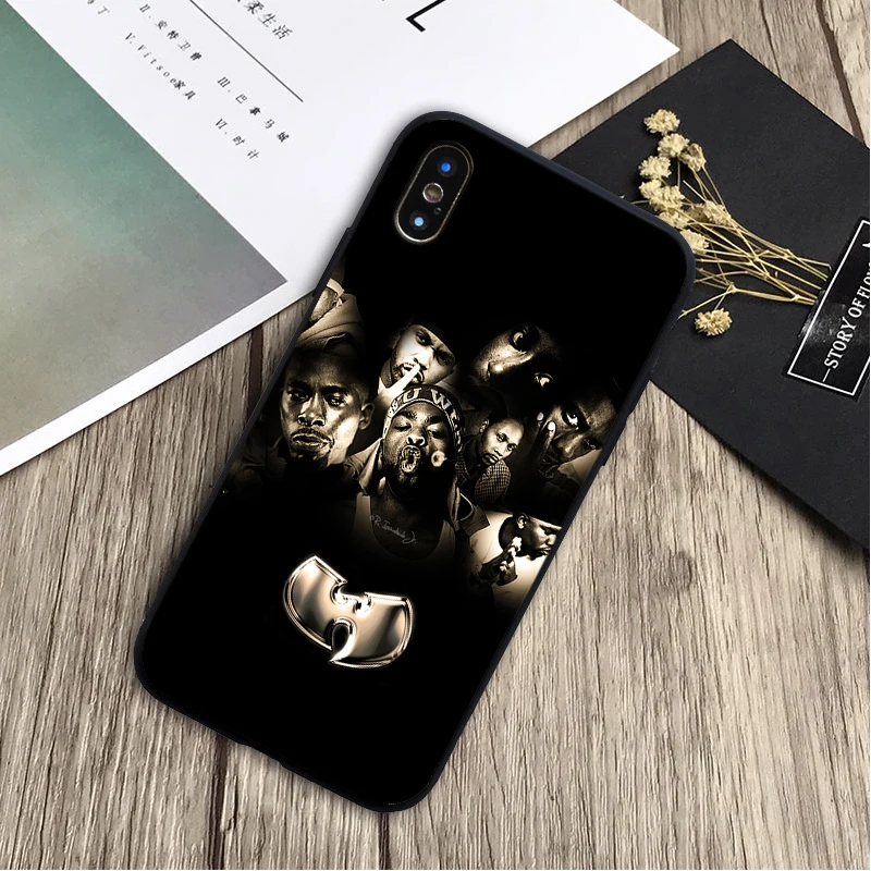 Wu Tang Clan чехол мягкий силиконовый черный для телефона из ТПУ с принтом iPhone 5 5C 5S SE 6
