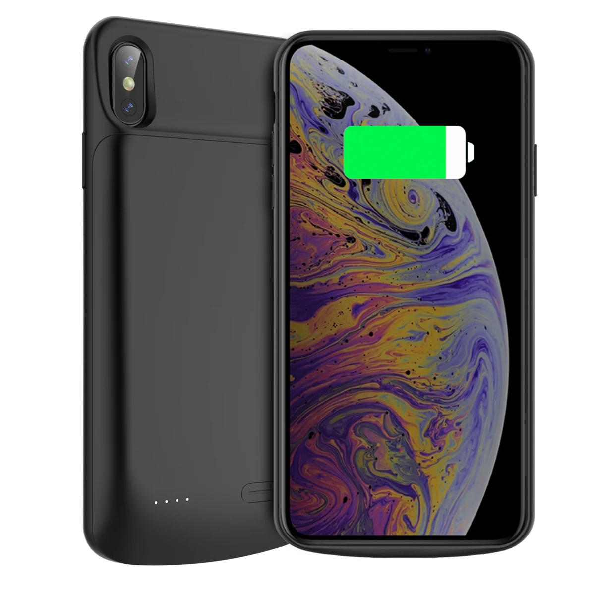 Чехол для iPhone Xs Max зарядное устройство с аудио 6000 мАч магнитное внешнее резервное