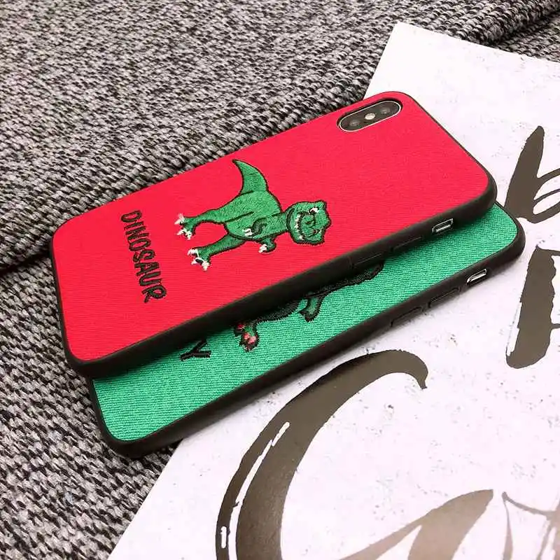 Чехол для телефона с вышивкой stelllife iPhone 8 7 6s Plus XS Max милые парные чехлы XR X