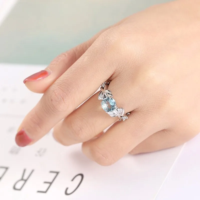 Женское Обручальное Кольцо Anillos обручальное кольцо серебряного цвета с листьями