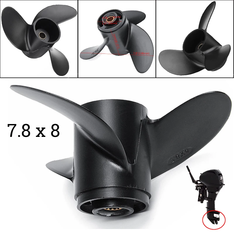 Подвесной Пропеллер для Toha/tsu Nis/san Mer/cury 4-6HP 3R1W64516-0 Алюминиевый винт подвесного
