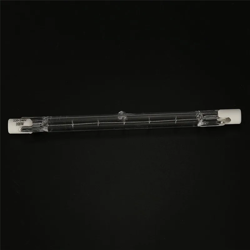 

1PC Linear Double Ended Halogen Light Bulb Transparent Warm White Lamp 118mm R7S 220-240V 100W Watt Wedding Party Decoration