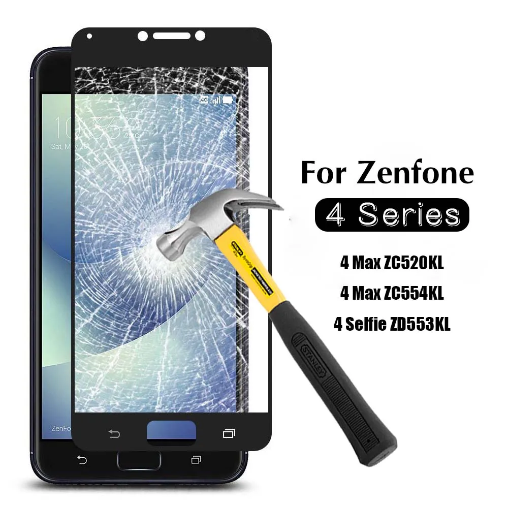 Защитное стекло для Zenfone 4 Max Для ZC520KL чехол из закаленного стекла 4max zc520 kl zc 520kl