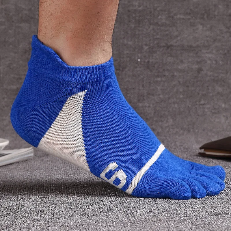 VOHIO 2018 fashion men's pure cotton five finger socks color digital 9 split toe comfortable warm men | Мужская одежда