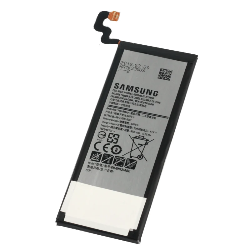 Оригинальный высококачественный аккумулятор для Samsung GALAXY Note 5 EB BN920ABA N920P N9200 N920t N920c