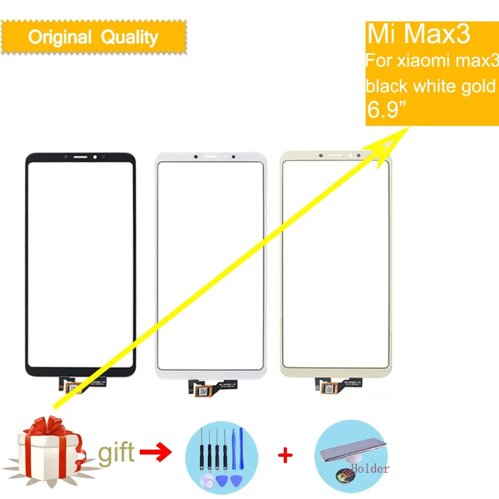 Оригинальный сенсорный экран Mi Max 3 10 шт. для Xiaomi Max3 MiMax3 дигитайзер сенсорная