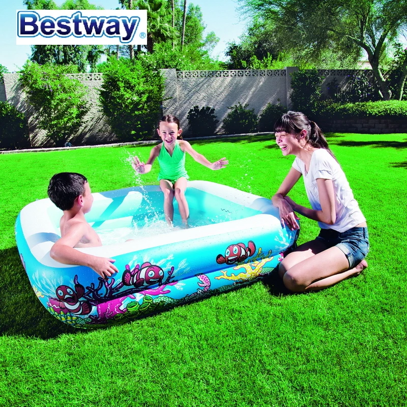 52192 Bestway 1.47 м x 1.22 прямоугольный купол надувной бассейн 58 &quotх 58&quot х 48 &quotнавес