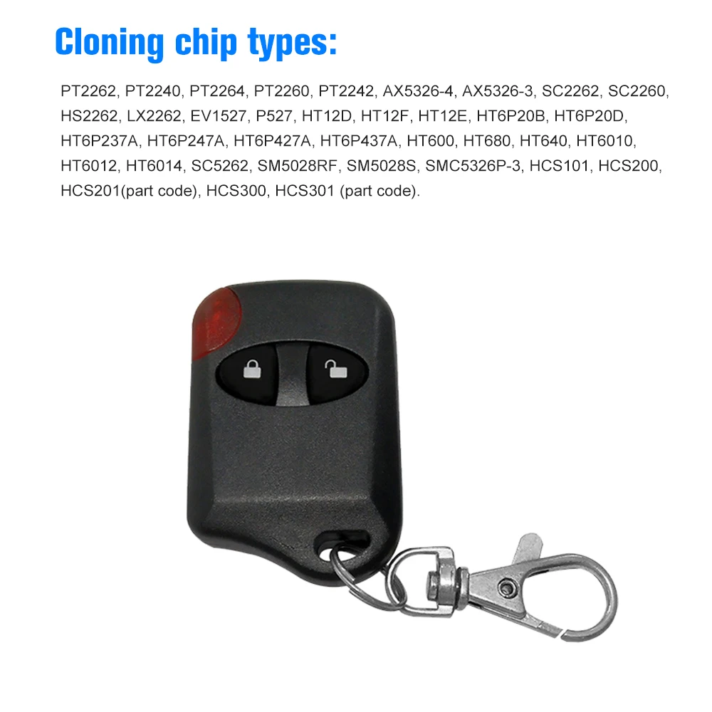 433 МГц Универсальный автоматический Клонирование пульт дистанционного