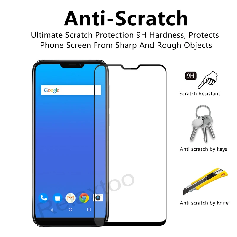 Полное покрытие для Zenfone Max M2 ZB633KL закаленное стекло Asus ZenFone Pro ZB631KL защита экрана