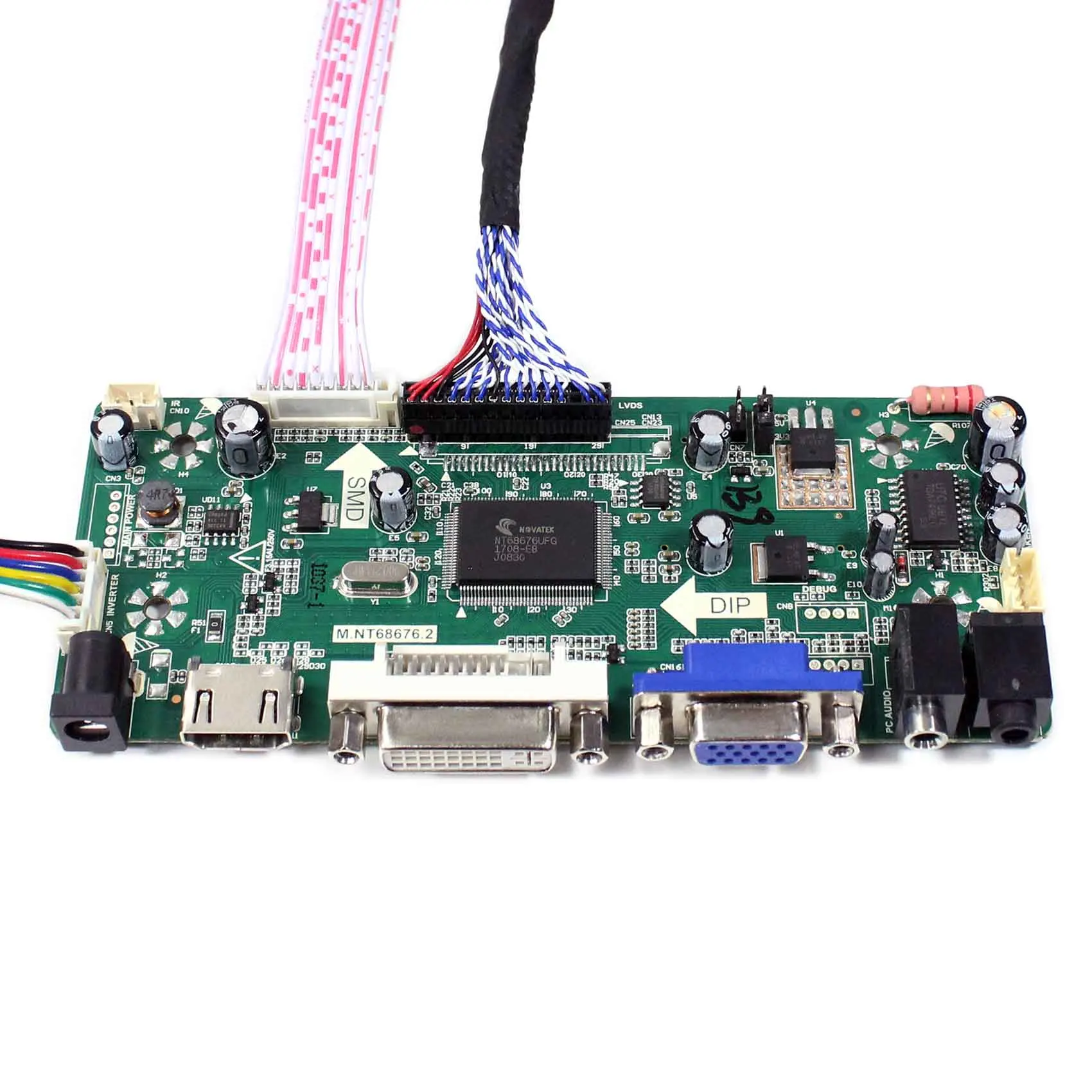 Плата контроллера ЖК-дисплея HD MI VGA DVI M.NT68676 для M190PW01 V8 M190CGE-L20/L23 M190MWW4 R2 M190PTN01.0 LM190WX2