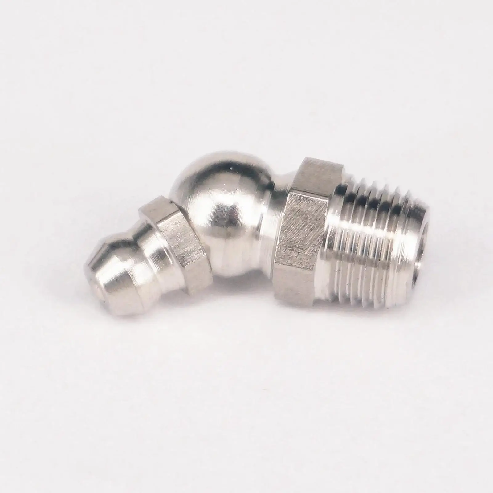 1/8 &quotBSP Мужской 45 градусов из нержавеющей смазки Zerk ниппель фитинг для Пистолет