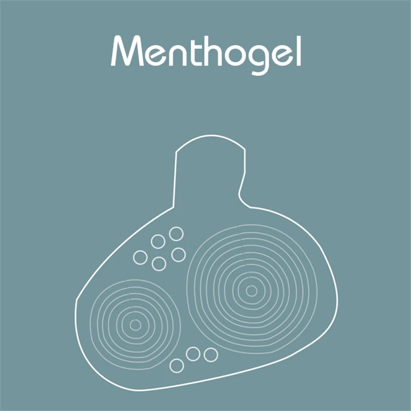 MENTHOGEL1 пара силиконовые вкладыш в геленочно-пучковую мяч носом гелевая накладка