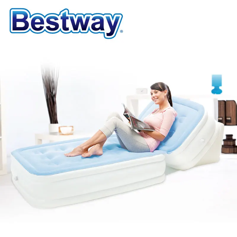 67386 Bestway однослойный стекающийся матрас Открытый воздушный надувной надувная