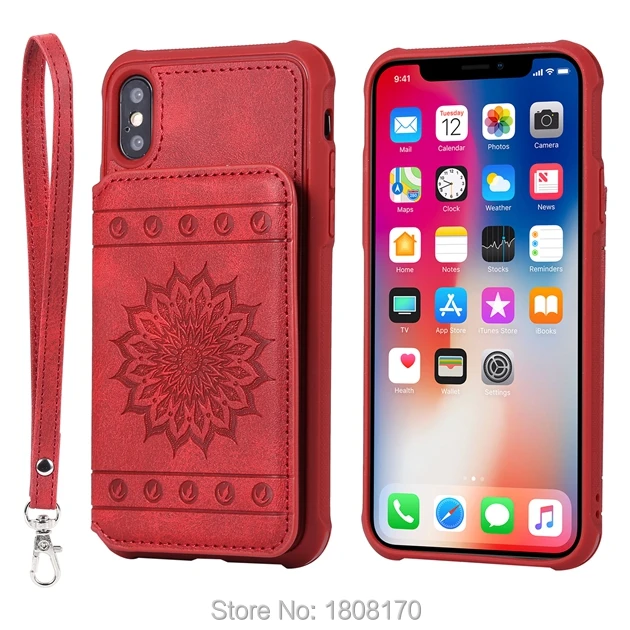 Многофункциональный кожаный чехол C Ku для Iphone XR X XS Max 8 6 7 5 5S SE Samsung Galaxy NOTE9 NOTE8 S8 S9 Plus