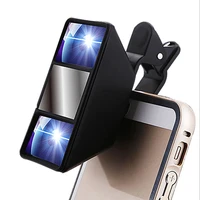 universal external clip lentes 3d mini photograph stereo vision camera lens for samsung for htc for huawei smartphone lens