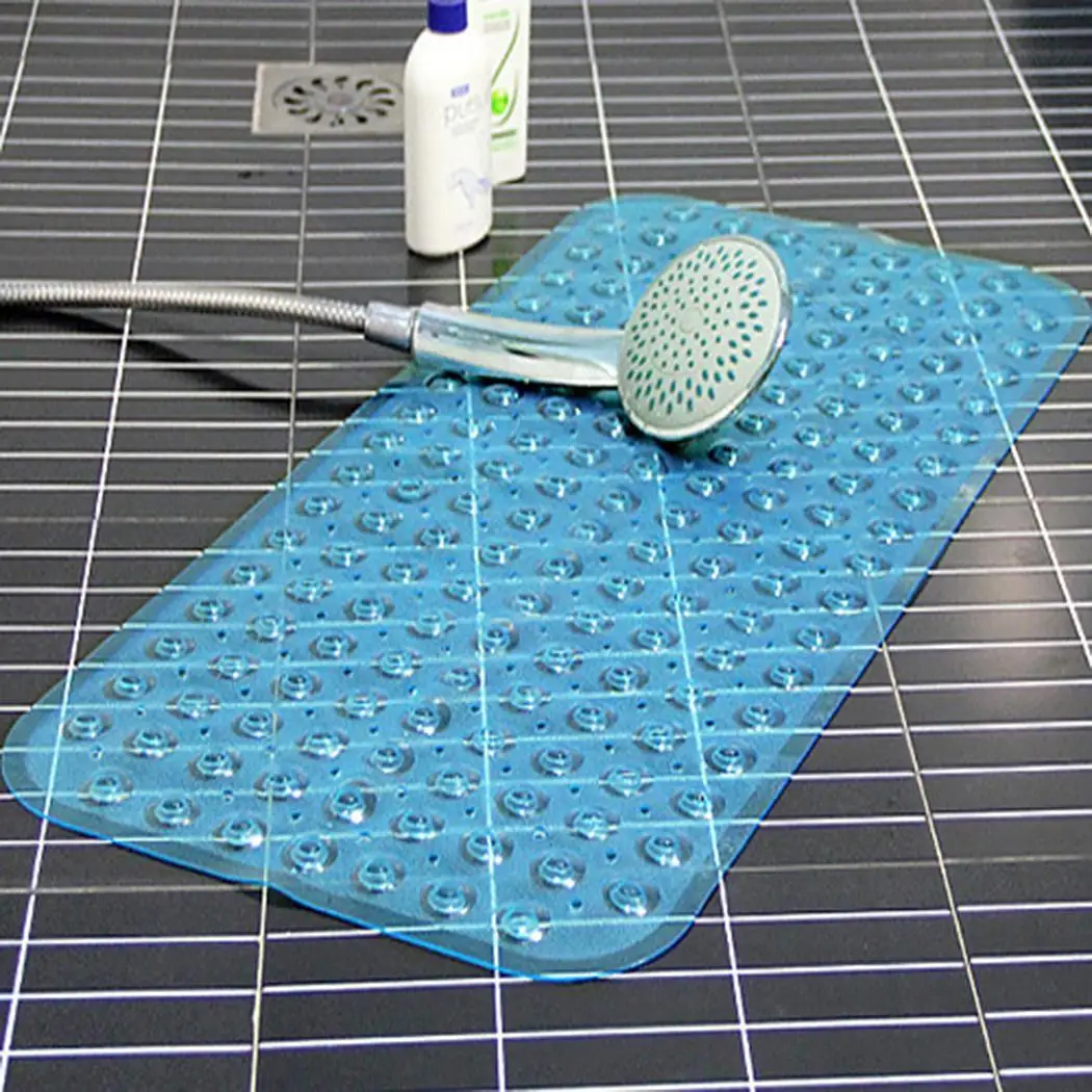 Durable Square Non-slip Transparent Mat Bathroom Home Green Blue Purple White 0.55kg | Дом и сад