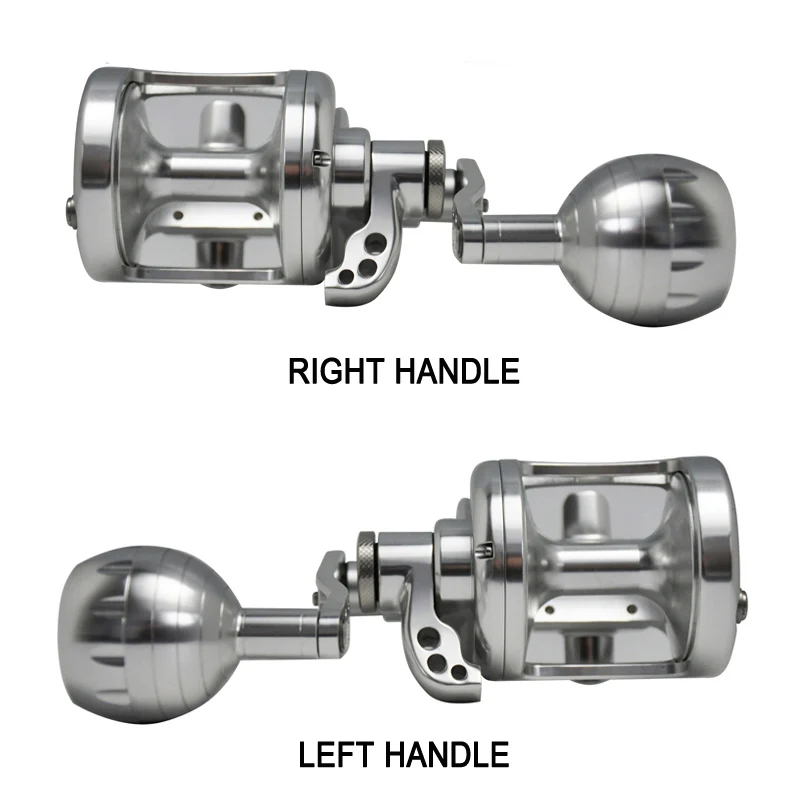 

Slow Jigging Reel 9BB+2RB Speed Ratio 4.9:1 Metal Handle Saltwater Spinning Reels Drag 30kg Sea Boat