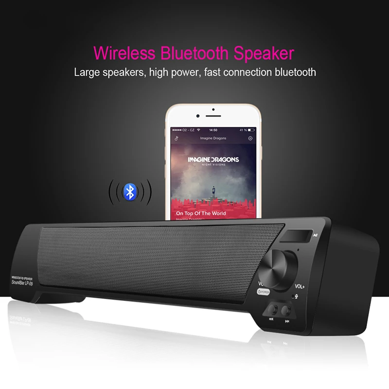Bluetooth динамик беспроводной 3D Саундбар с микрофоном Hnadsfree коробка Hi Fi сабвуфер